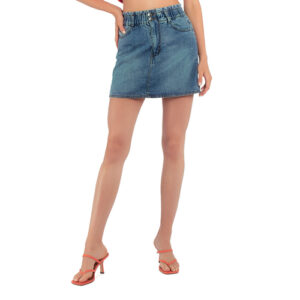 Skyline Charm Denim Skirt